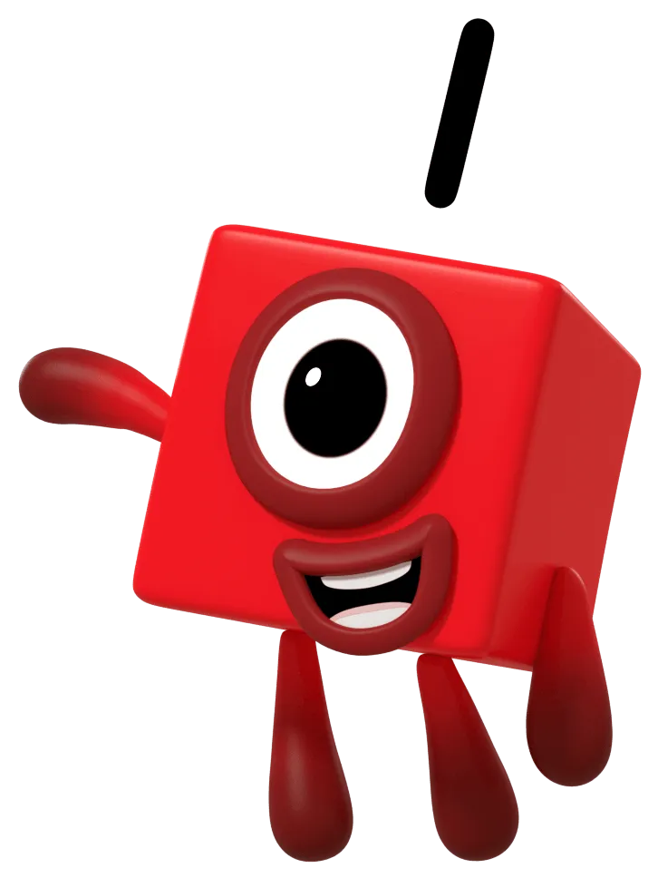 One from Numberblocks — official character artwork